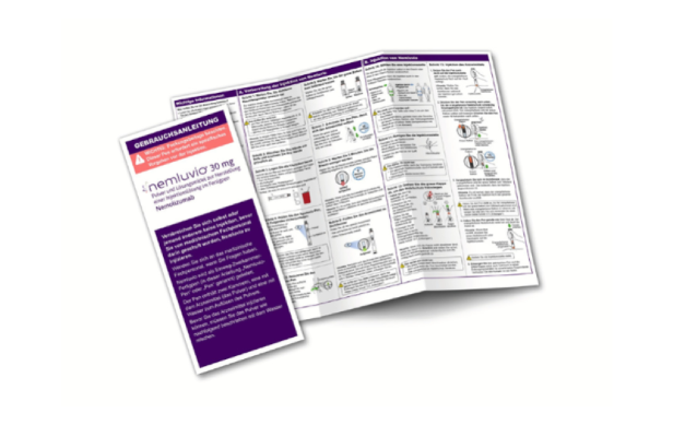 Pamphlet for the numluvio product.